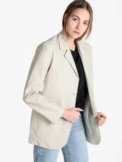 Ellen Rose Giacca donna in ecopelle con bottoni