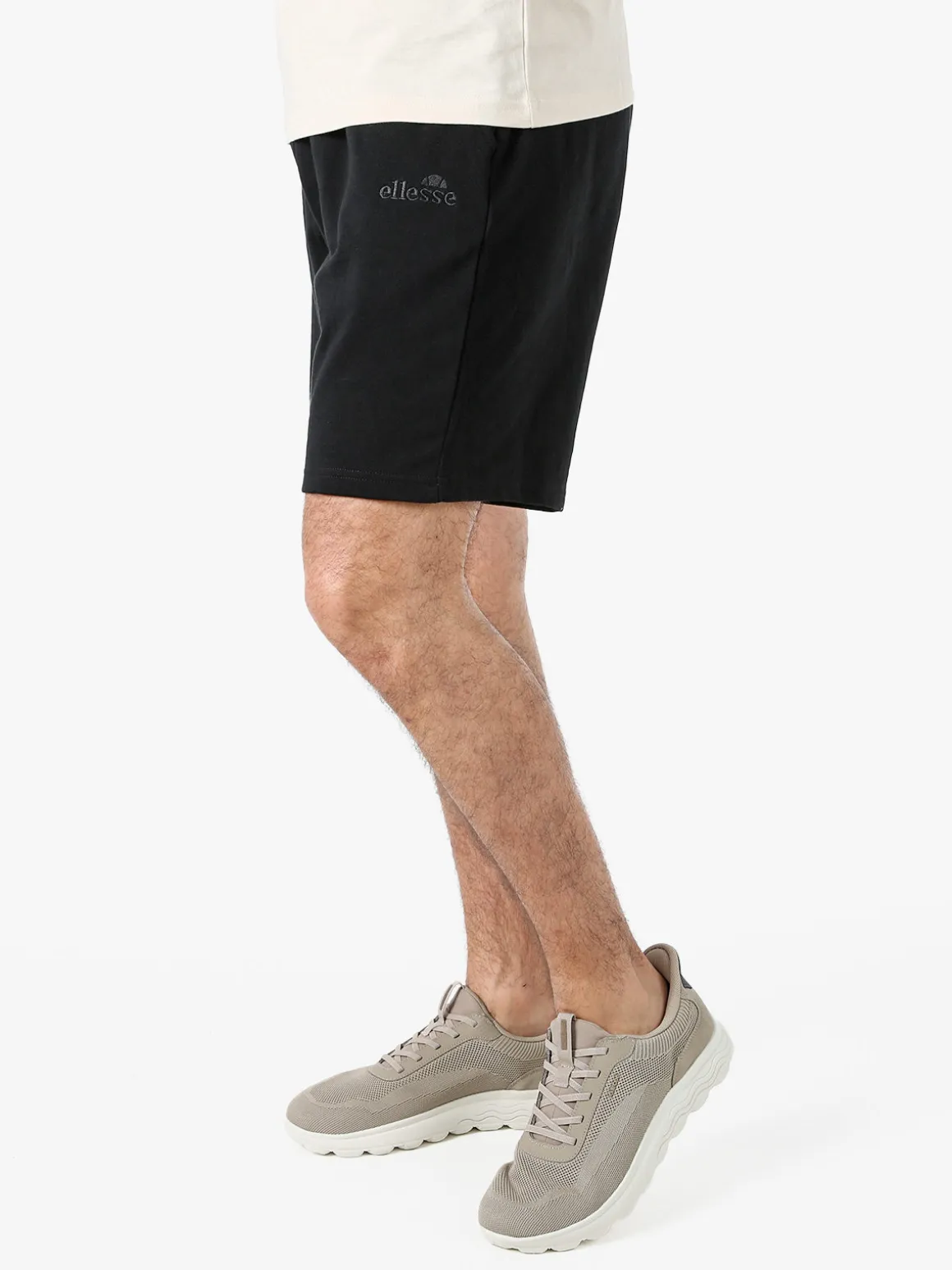 Ellesse Bermuda da uomo in felpa con coulisse - nero