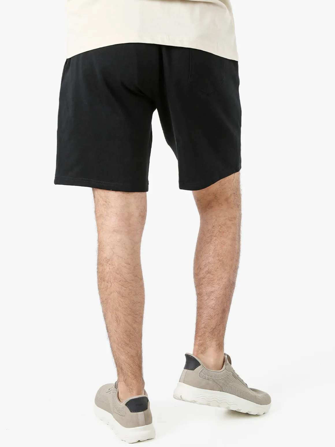 Ellesse Bermuda da uomo in felpa con coulisse - nero