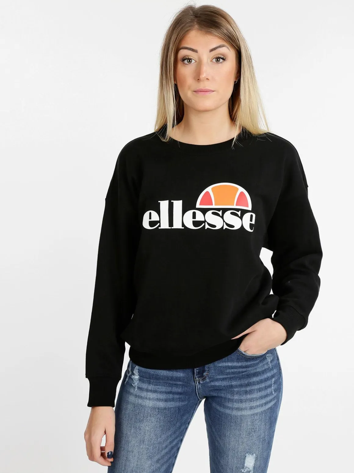 Ellesse Felpa a girocollo in cotone