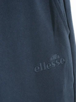 Ellesse Pantaloni tuta da uomo in felpa di cotone con coulisse e polsini - blu scuro