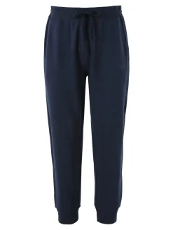 Ellesse Pantaloni tuta da uomo in felpa di cotone con coulisse e polsini - blu scuro
