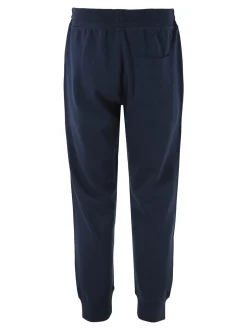 Ellesse Pantaloni tuta da uomo in felpa di cotone con coulisse e polsini - blu scuro