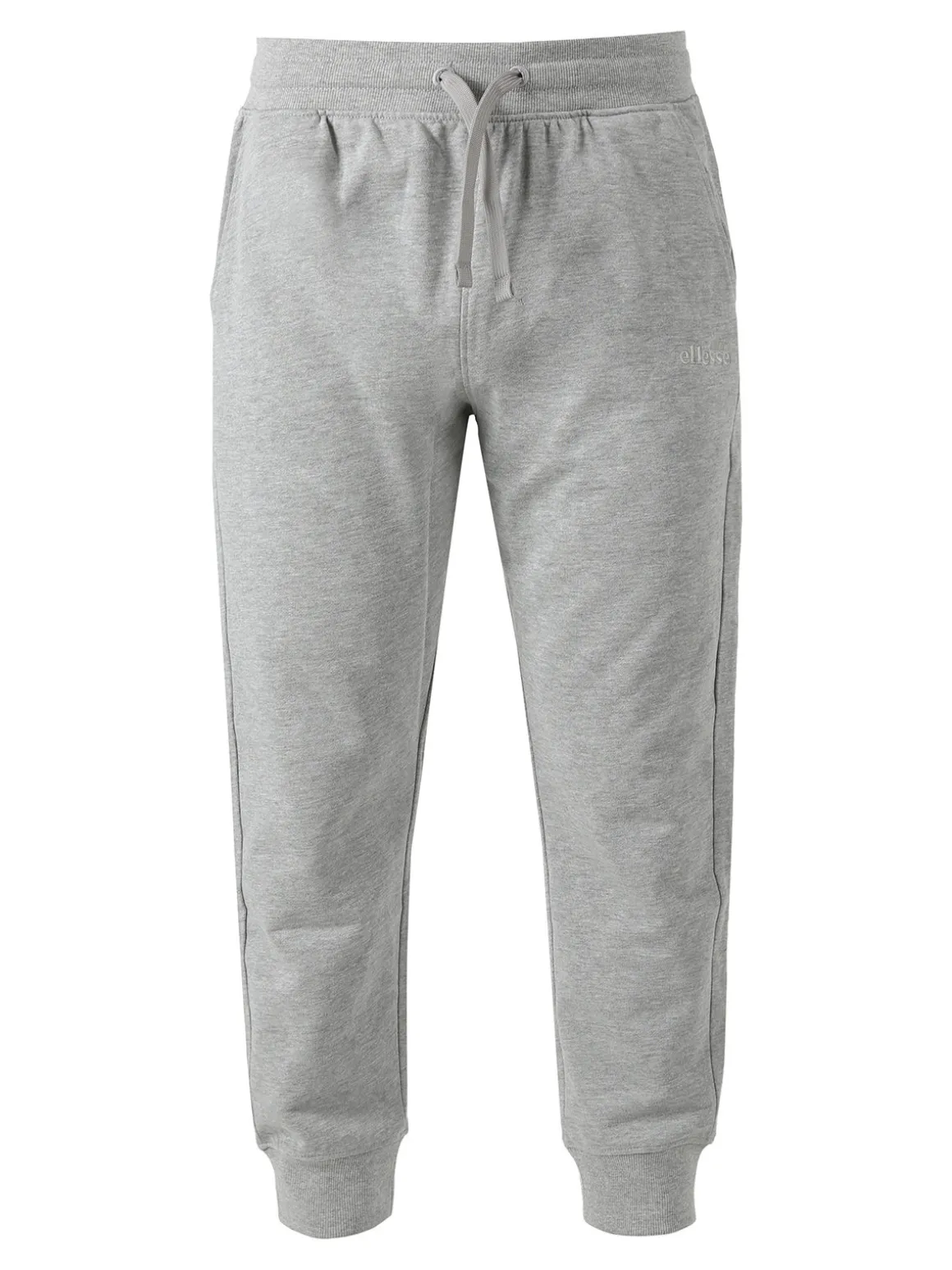 Ellesse Pantaloni tuta da uomo in felpa di cotone con coulisse e polsini - grigio