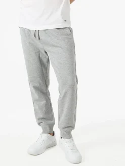 Ellesse Pantaloni tuta da uomo in felpa di cotone con coulisse e polsini - grigio