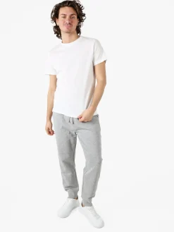 Ellesse Pantaloni tuta da uomo in felpa di cotone con coulisse e polsini - grigio