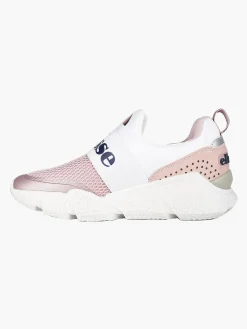 Ellesse Scarpe slip on in tessuto con zeppa