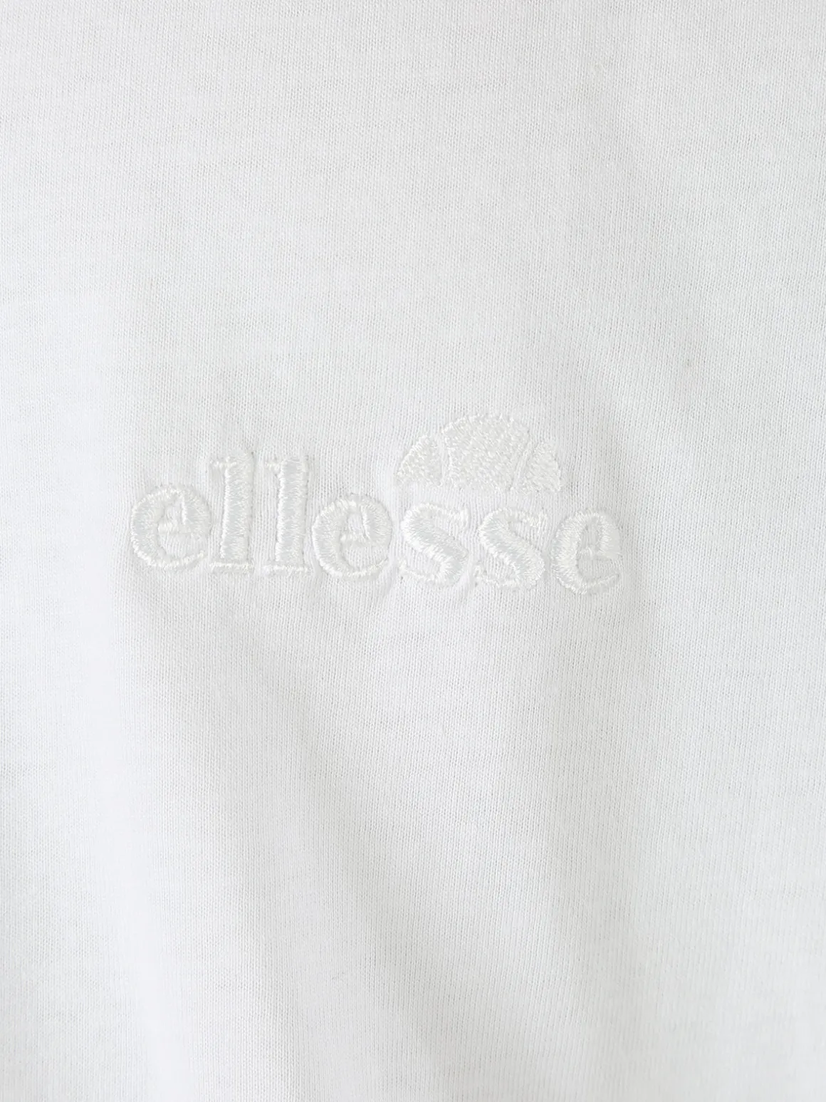 Ellesse T-shirt girocollo da uomo in cotone con logo - bianco