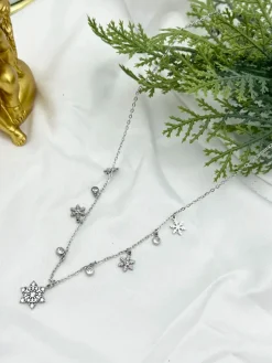 Emana Collana donna in acciaio con strass