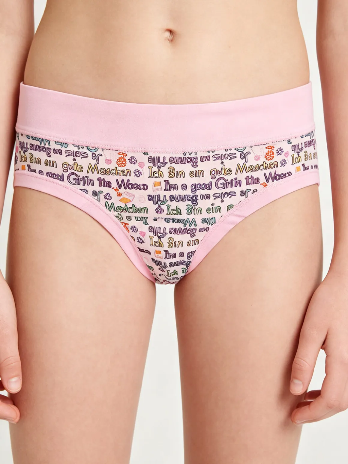 Emy Bimba Slip da bambina in cotone con stampe - rosa