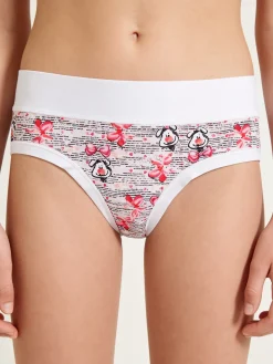 Emy Bimba Slip da bambina in cotone - bianco