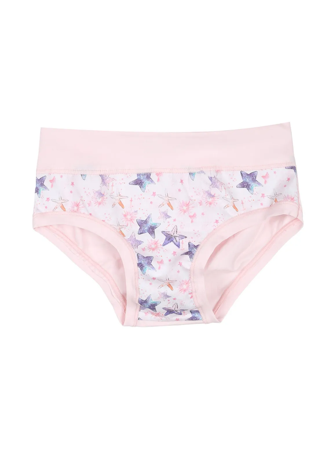 Emy Bimba Slip da bambina in cotone con stampa stelle - rosa