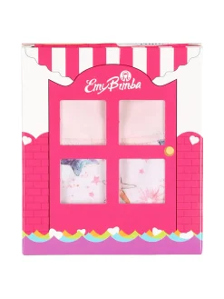 Emy Bimba Slip da bambina in cotone con stampa stelle - rosa