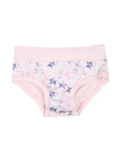 Emy Bimba Slip da bambina in cotone con stampa stelle - rosa
