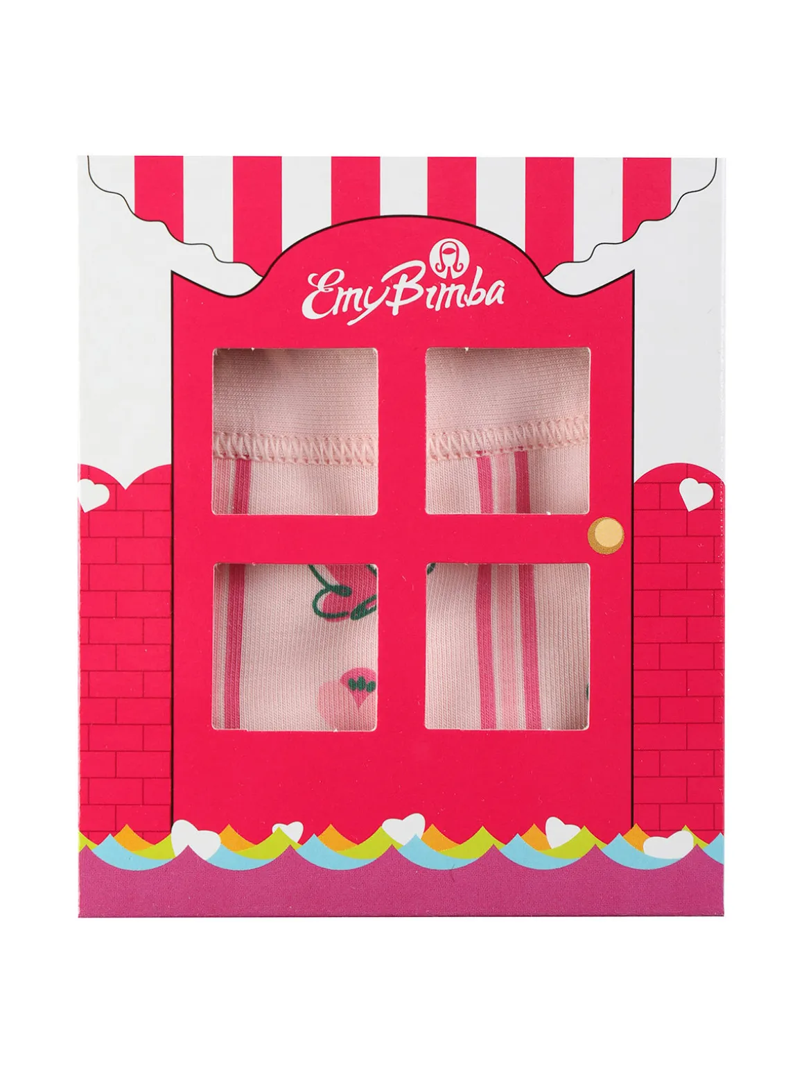 Emy Bimba Slip in cotone da bambina con stampe
