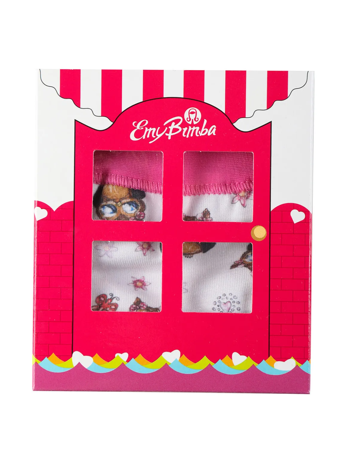 Emy Bimba Slip in cotone da bambina con gufi