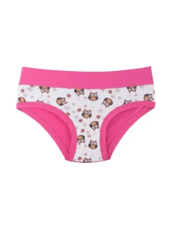 Emy Bimba Slip in cotone da bambina con gufi