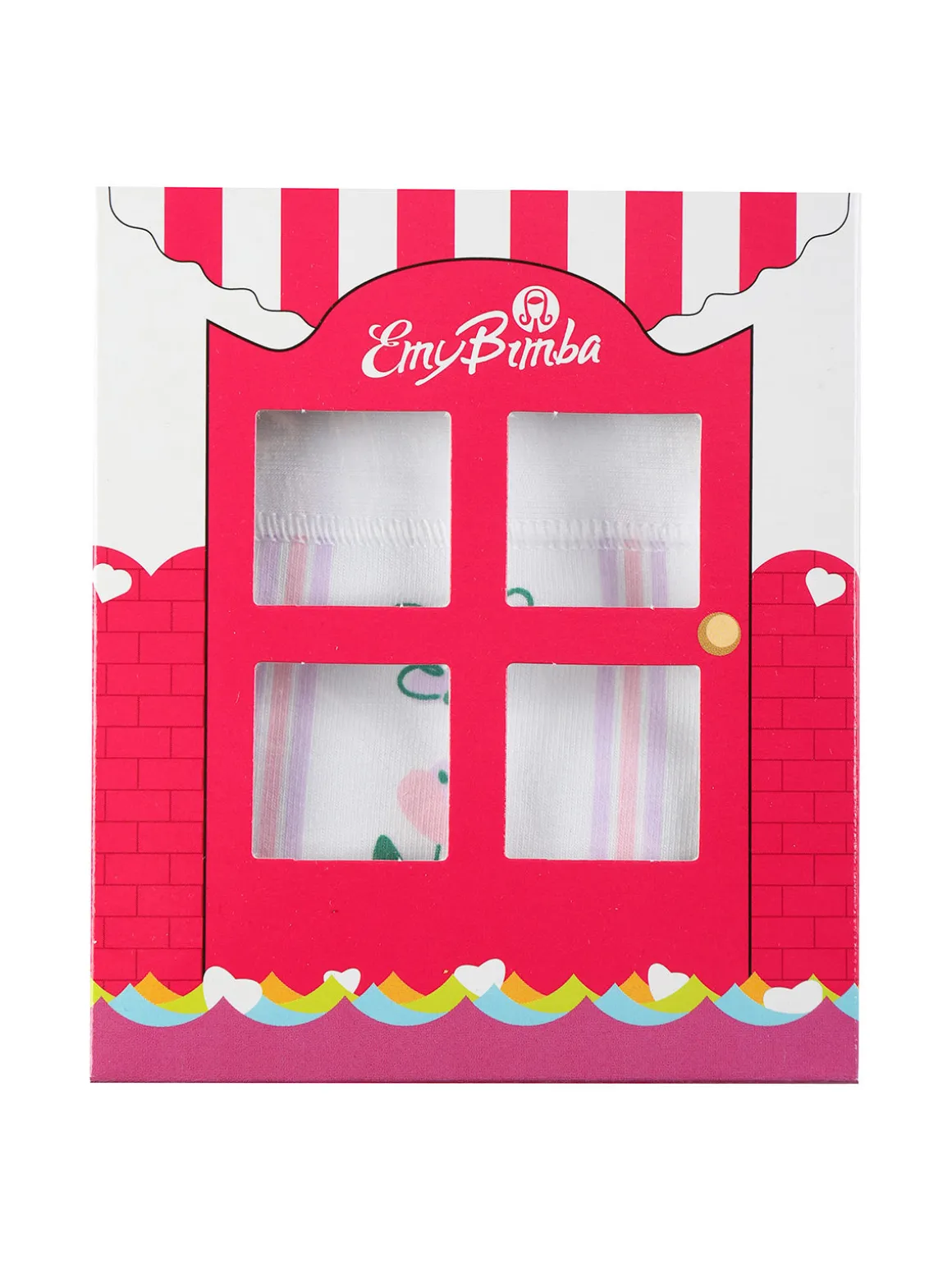 Emy Bimba Slip in cotone da bambina con stampe