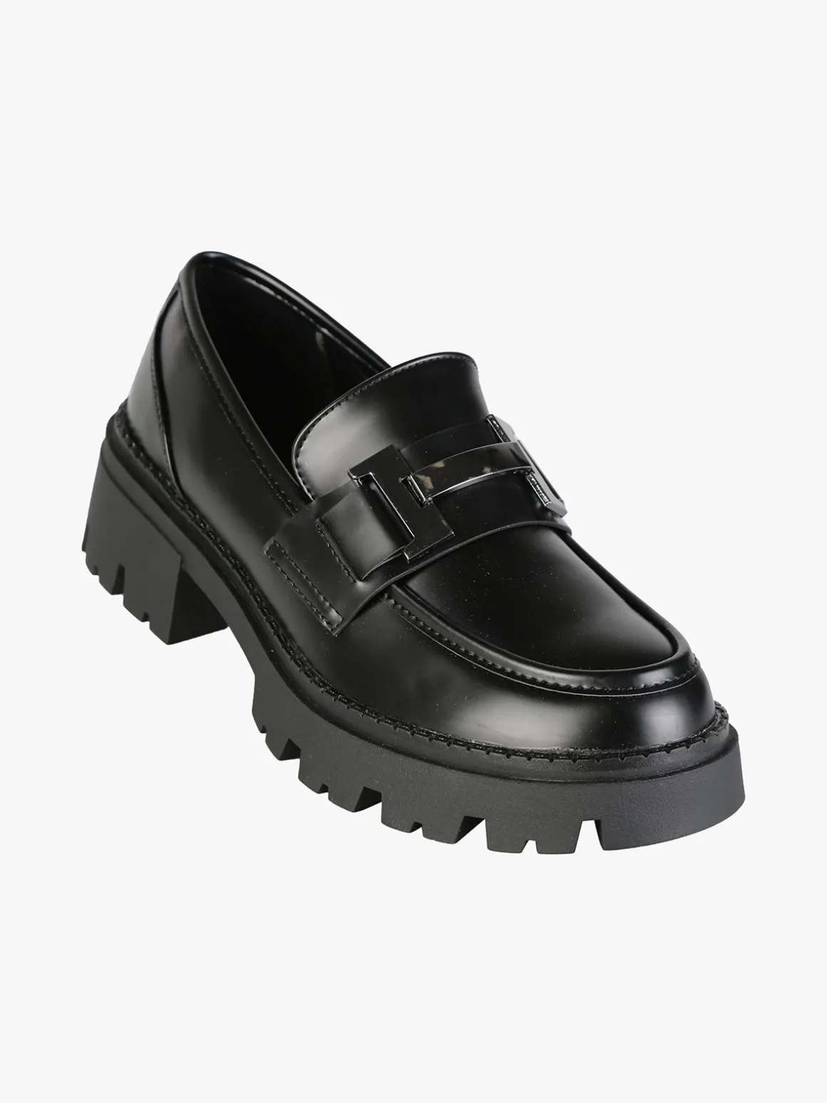 Energy Mocassini donna in ecopelle con suola alta e plateau