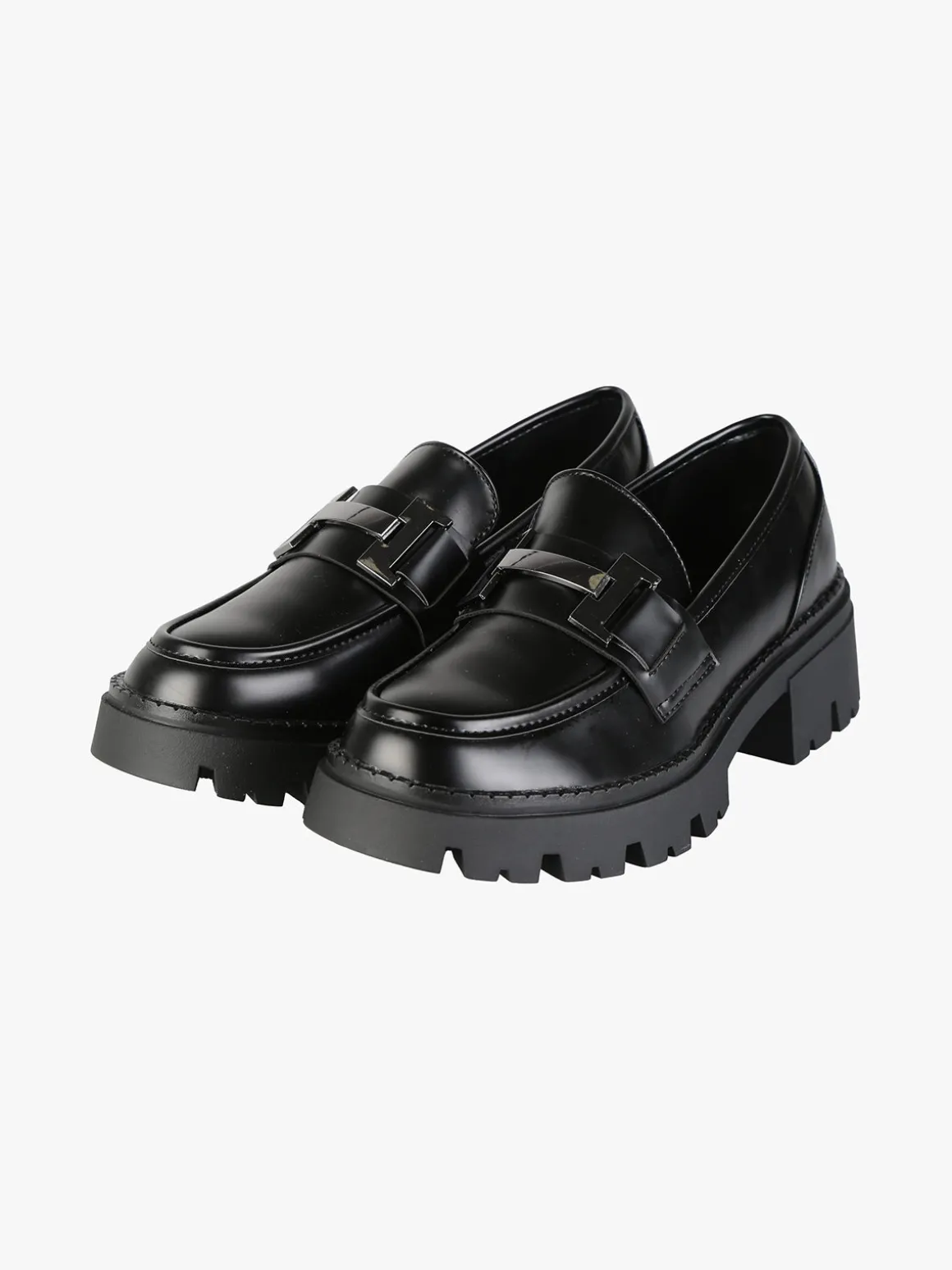 Energy Mocassini donna in ecopelle con suola alta e plateau