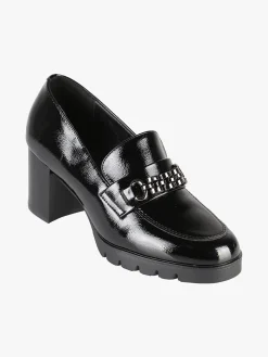 Energy Mocassini donna lucidi con tacco