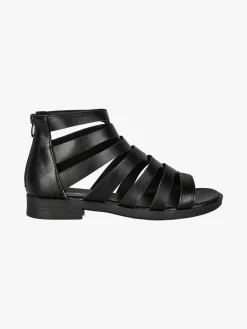 Energy Sandali bassi da donna con cerniera sul retro - nero
