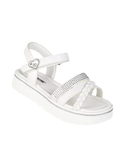 Energy Sandali da ragazza con strass e platform - bianco