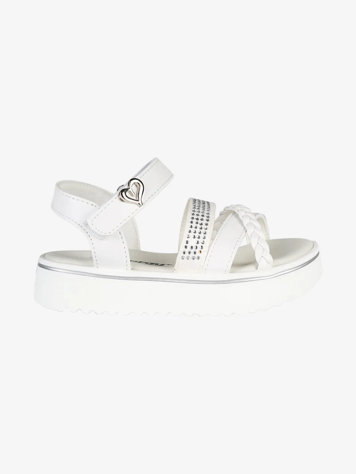 Energy Sandali da ragazza con platform e cinturino a strappo