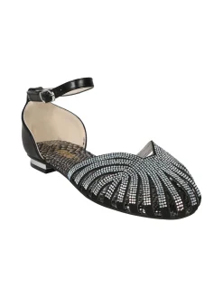 Energy Sandali donna bassi chiusi davanti con strass decorativi
