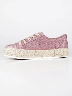 Energy Scarpe stringate con platform in corda