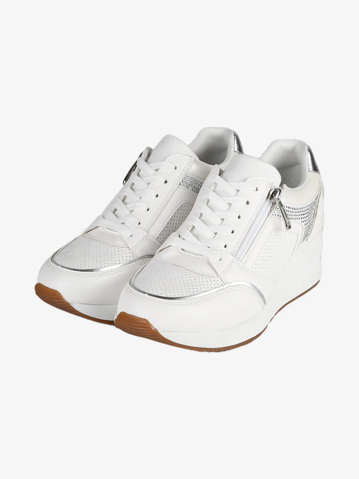 Energy Sneakers donna casual con strass e zeppa