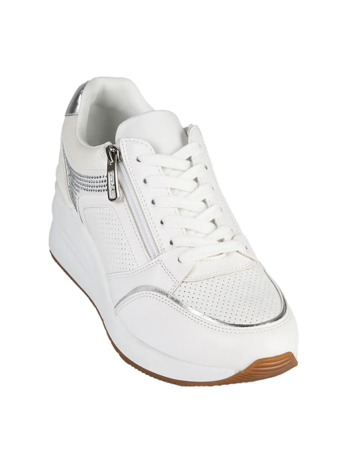 Energy Sneakers donna casual con strass e zeppa