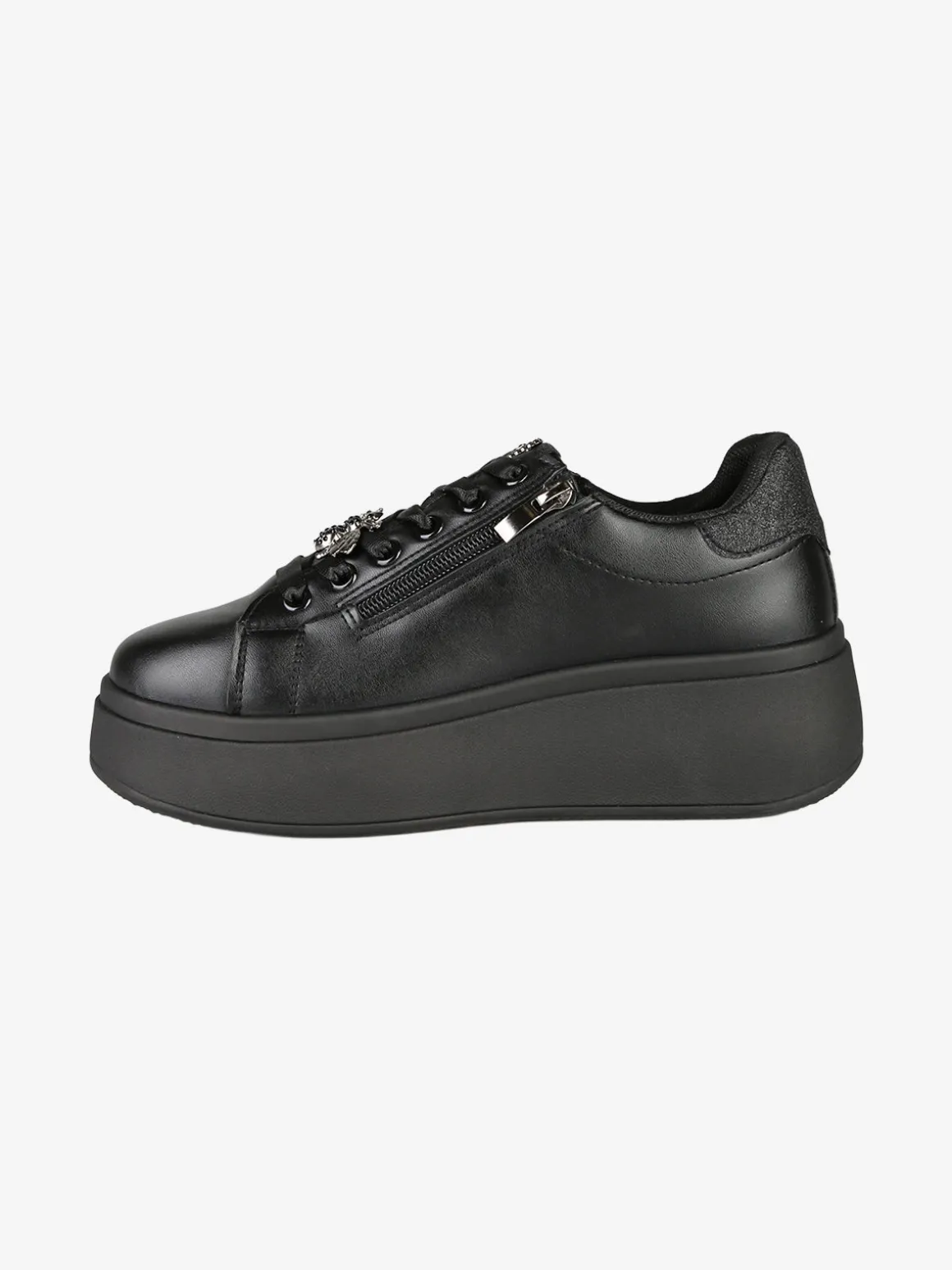 Energy Sneakers donna con platform - nero
