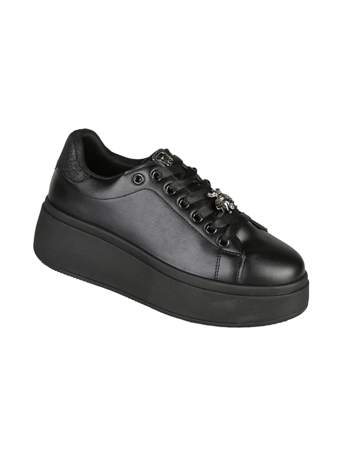 Energy Sneakers donna con platform - nero