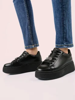 Energy Sneakers donna con platform - nero