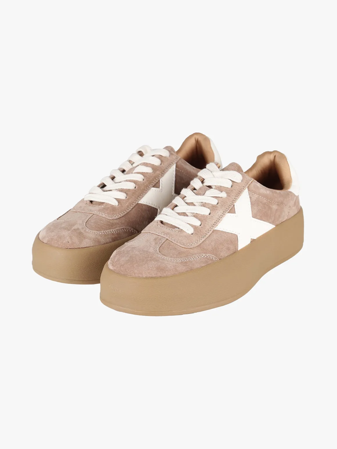 Energy Sneakers donna effetto nubuck con platform
