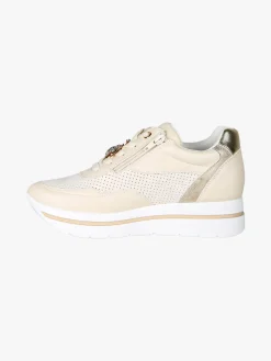 Energy Sneakers donna gioiello con platform - panna