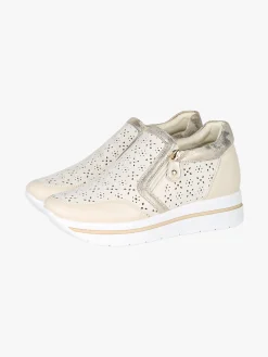 Energy Sneakers donna slip on con platform - panna