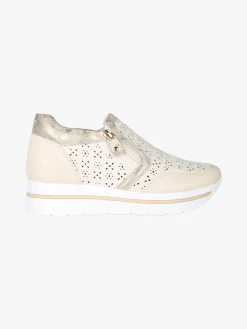 Energy Sneakers donna slip on con platform - panna