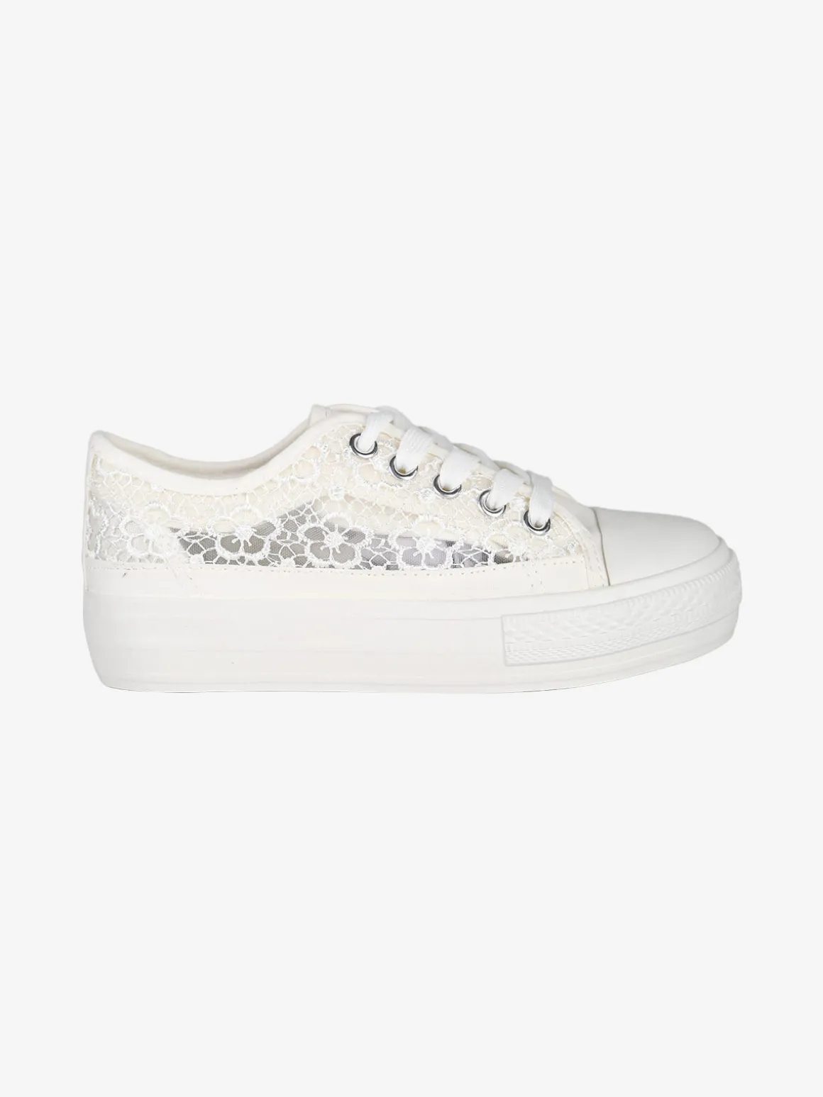 Energy Sneakers ragazza con platform in macramè