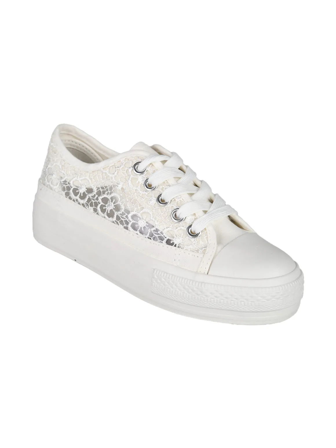 Energy Sneakers ragazza con platform in macramè