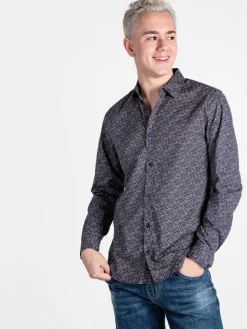Enos Camicia da uomo slim fit con stampe