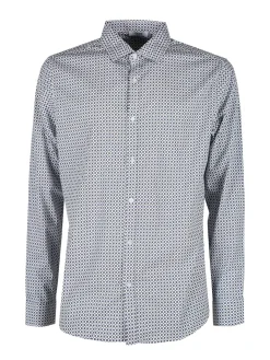 Enos Camicia da uomo slim fit con stampe