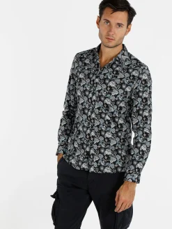 Enos Camicia uomo con stampa floreale