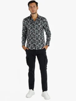 Enos Camicia uomo con stampa floreale