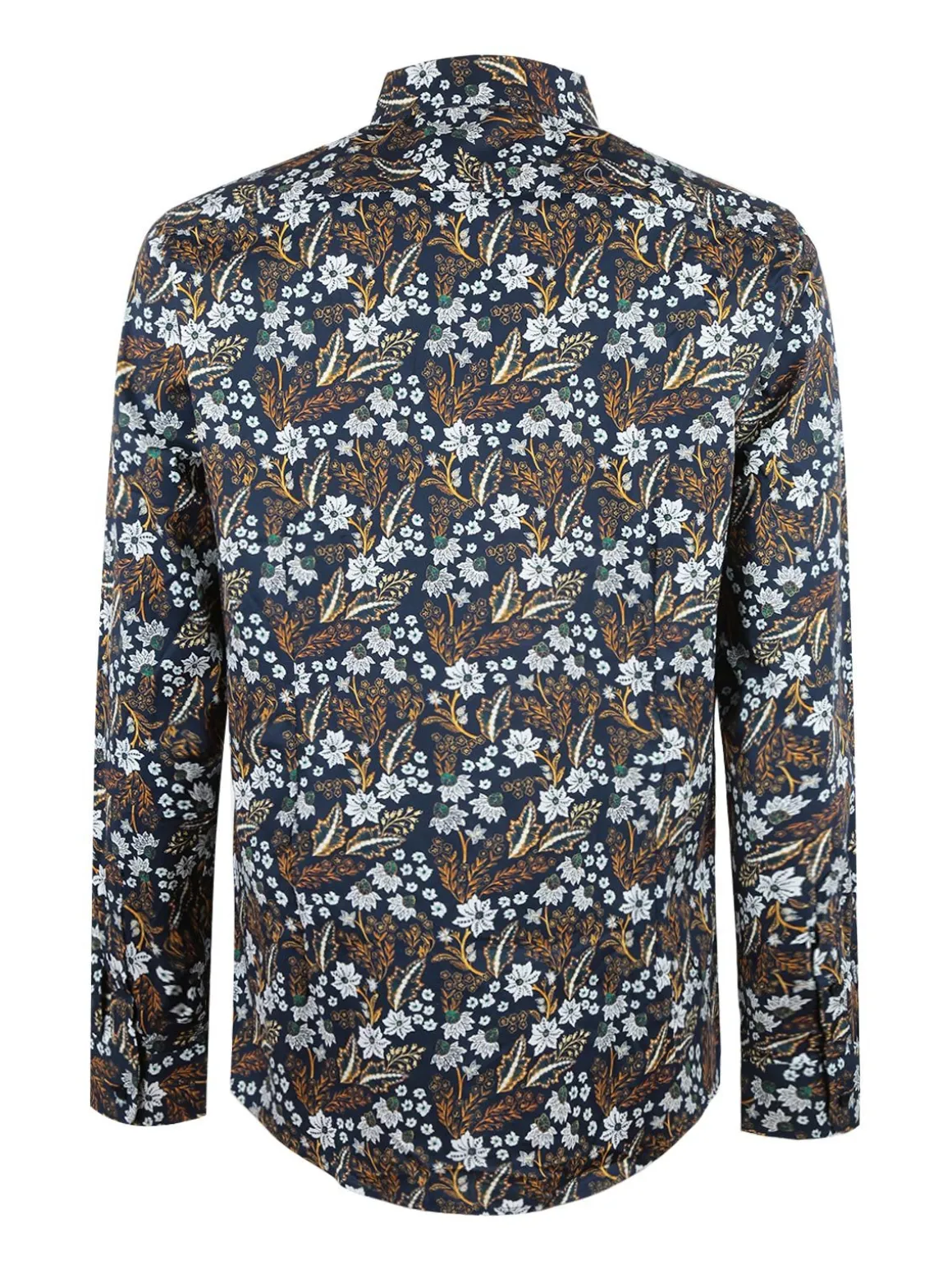 Enos Camicia uomo slim fit in cotone con stampe floreali