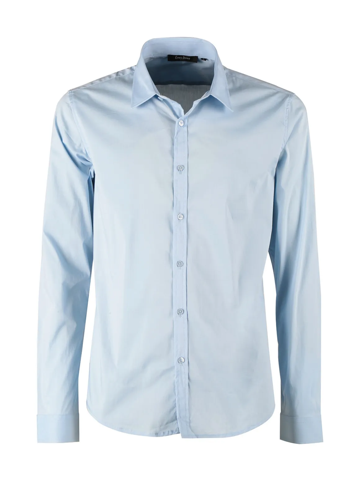 Enos Jeans Camicia da uomo slim fit a maniche lunghe
