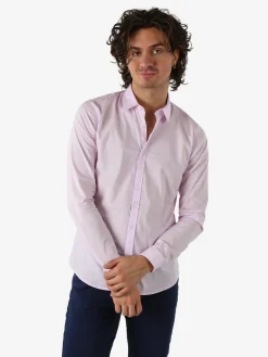 Enos Jeans Camicia da uomo slim fit a maniche lunghe