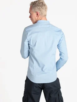 Enos Jeans Camicia uomo slim fit con colletto alla coreana
