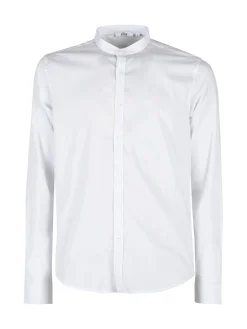Enos Jeans Camicia uomo slim fit con colletto alla coreana